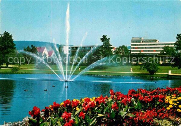 Bad Salzuflen Fontäne Kurparksee Klinik Lipperland