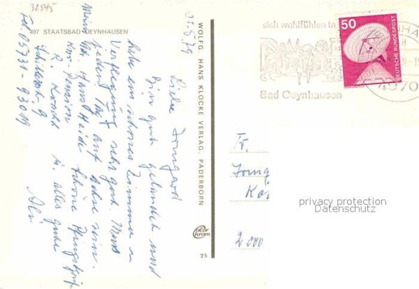 Bad Oeynhausen Kurhaus Bad Kurtheater Rosengarten Font – Bild 2