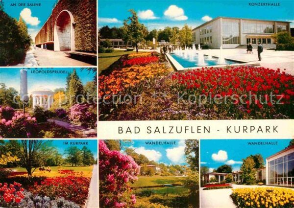 Bad Salzuflen Saline Leopoldsprudel Kurpark Wandelhal
