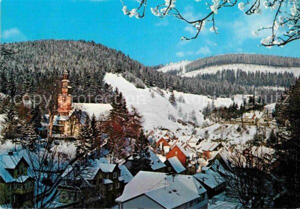 Wildemann Winterpanorama Bergstadt