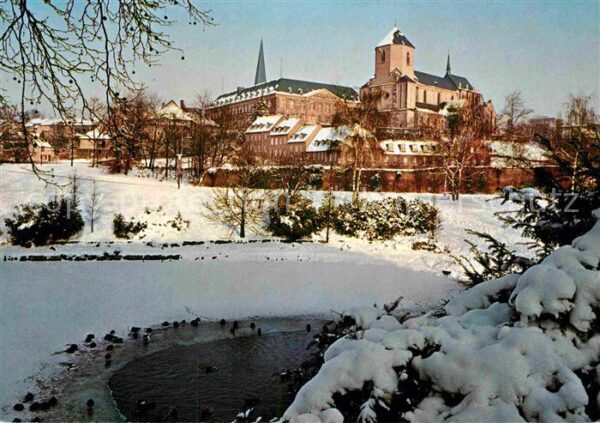 Moenchengladbach Abteiberg Winterlandschaft