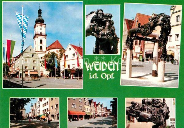 Weiden Oberpfalz Teilansichten Max Reger Stadt
