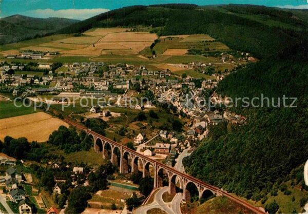 Willingen Sauerland Kneipp Kurort Viadukt Fliegeraufnahme
