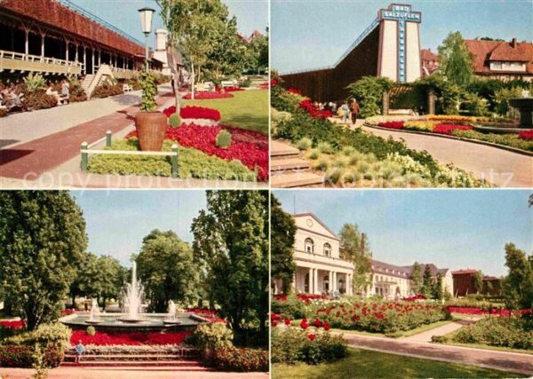 Bad Salzuflen Kurgarten Gradierwerk Wasserspiele Rose