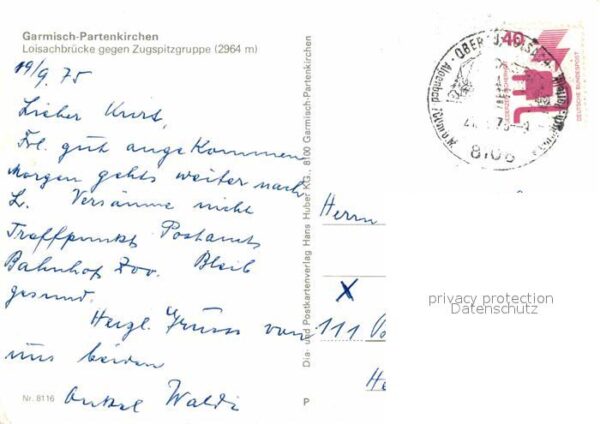 Garmisch-Partenkirchen Loisachbrücke gegen Zugspitzgruppe Wett – Bild 2