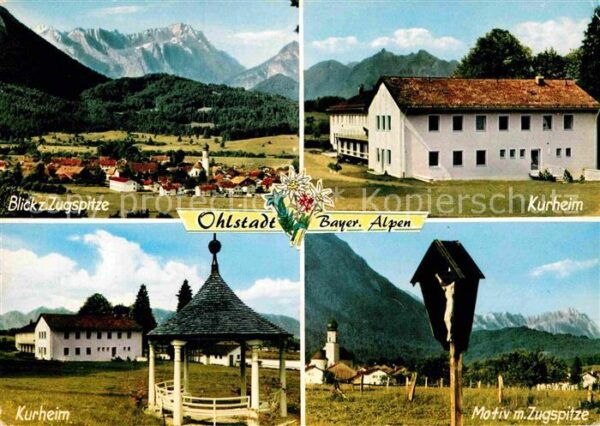 Ohlstadt Panorama mit Zugspitze Wettersteingebir