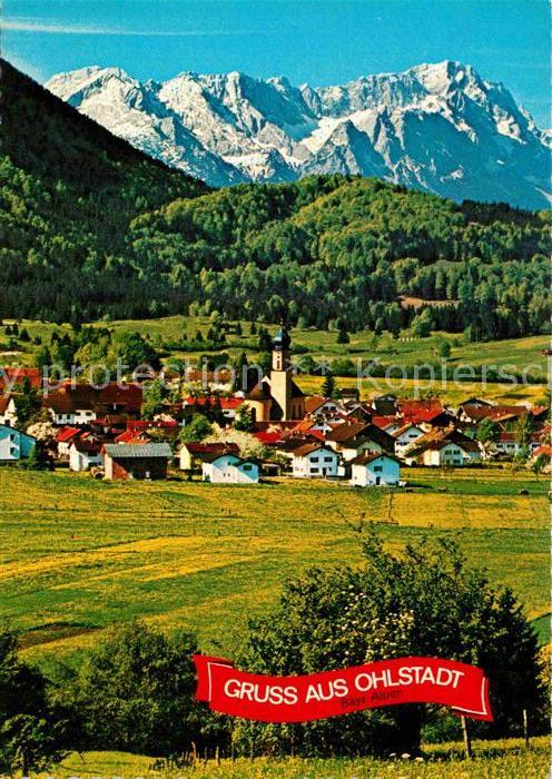 Ohlstadt Panorama Loisachtal Zugspitzgruppe Wett