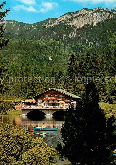 Garmisch-Partenkirchen Gaststätte am Pflegersee Alpen