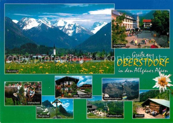 Oberstdorf Bergkreuz Viehscheid Nebelhornbahn Fell