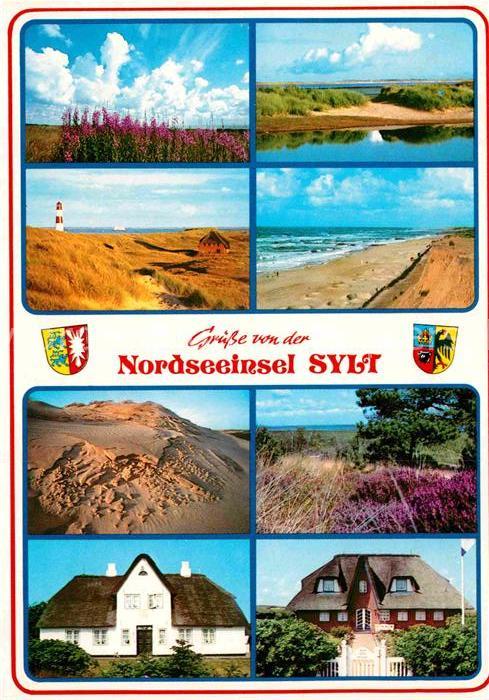 Sylt Dünen Leuchtturm Strand Reethäuser