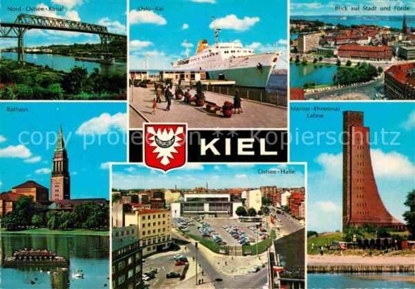 Kiel Nord Ostsee Kanal Rathaus Oslo Kai Mari