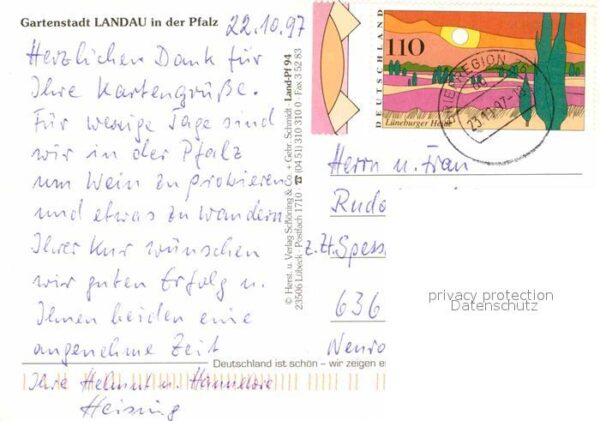 Landau Pfalz Kirche Panorama Park – Bild 2