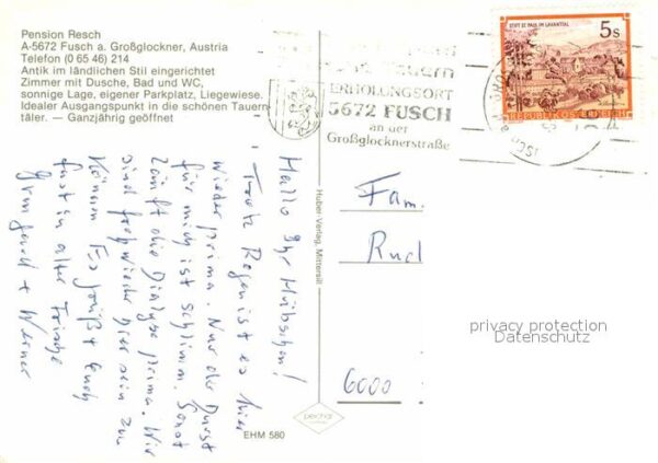 Fusch Grossglocknerstrasse Pension Resch – Bild 2