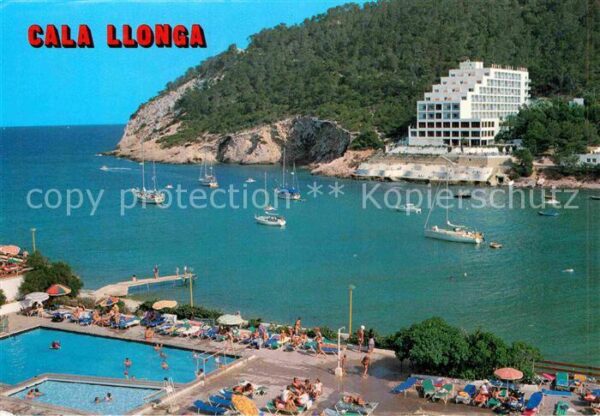 Cala Llonga Schwimmbad Bucht Hotel
