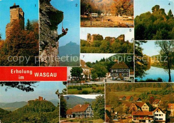 Wasgau Region Fachwerk Kletterfelsen Panorama
