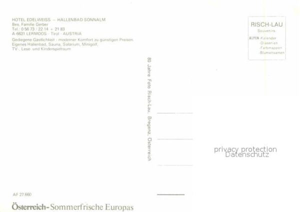 Lermoos Tirol Hotel Edelweiss Hallenbad Sonnalm – Bild 2