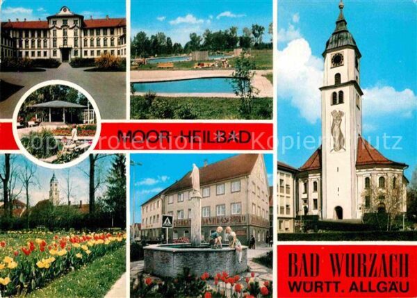 Bad Wurzach Moor Heilbad Brunnen Kirche Kurklinik S