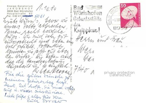 Bad Woerishofen Kneipp Sanatorium Jakobshof – Bild 2