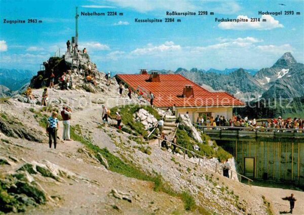 Nebelhorn Gipfelstation Bergkette