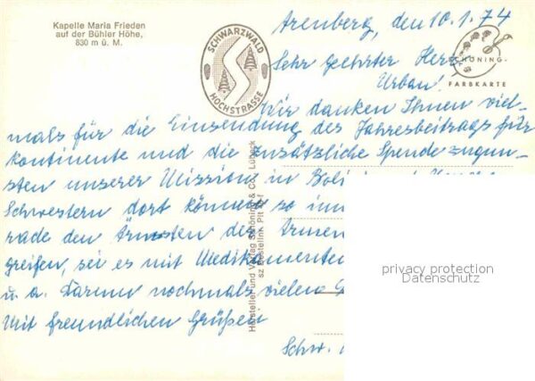 Buehl Baden Kapelle Maria Frieden Bühler Höhe – Bild 2