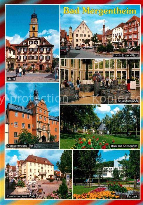 Bad Mergentheim Markt Deutschordens Tor Karlsquelle Bru