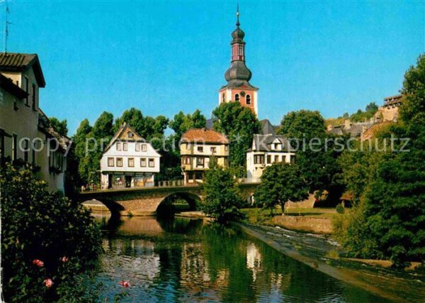 Bad Kreuznach Wehr Brückenhäuser Pauluskirche Kauzenb