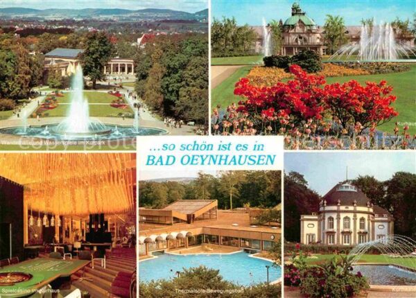 Bad Oeynhausen Wandelhalle Wasserspiele Kurpark Kurhau