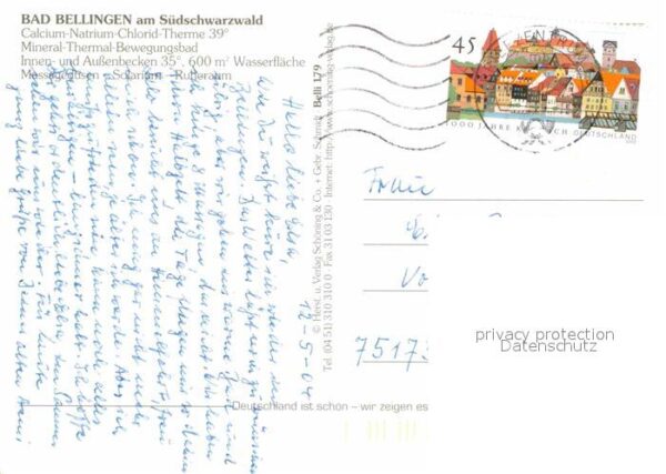 Bad Bellingen Trinkbrunnen Rathaus Kurpark Musikpavil – Bild 2