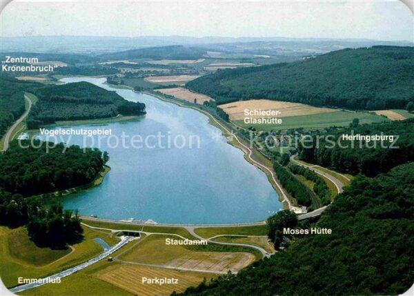 Schieder-Schwalenberg Fliegeraufnahme Emmerstausee Glashütte