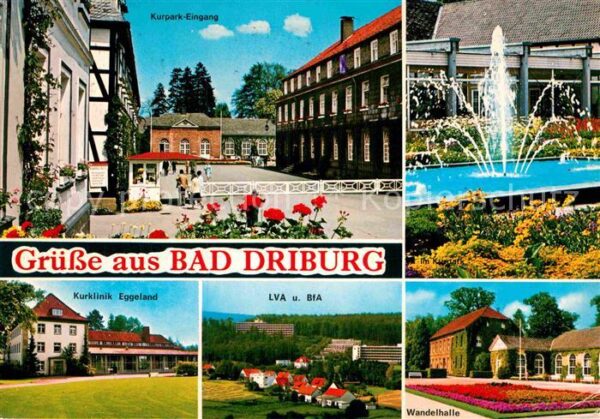 Bad Driburg Kurpark Eingang Kurklinik Eggeland LVA