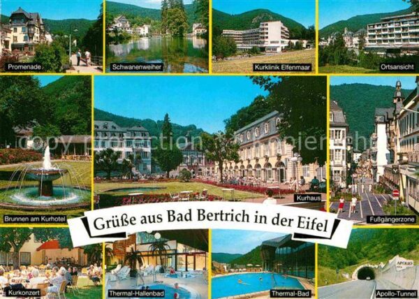 Bad Bertrich Promenade Schwanenweiher Kurklinik Elfe