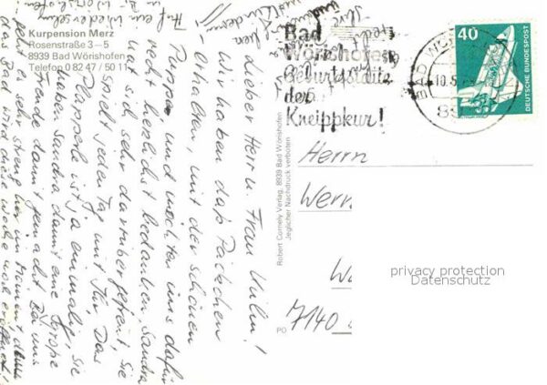 Bad Woerishofen Kurpension Merz Speisesaal – Bild 2