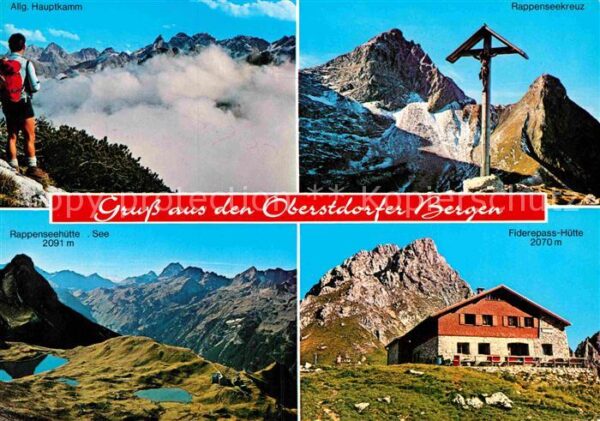 Oberstdorf Rappenseehütte Allgäuer Hauptkamm Rappe