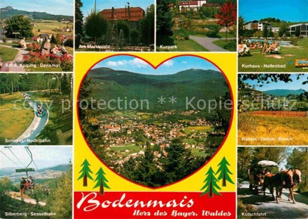 Bodenmais Kolping Denkmal Marktplatz Kurpark Kurh