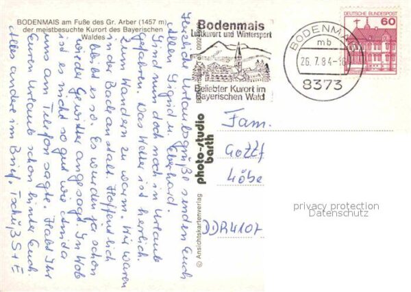 Bodenmais Kolping Denkmal Marktplatz Kurpark Kurh – Bild 2