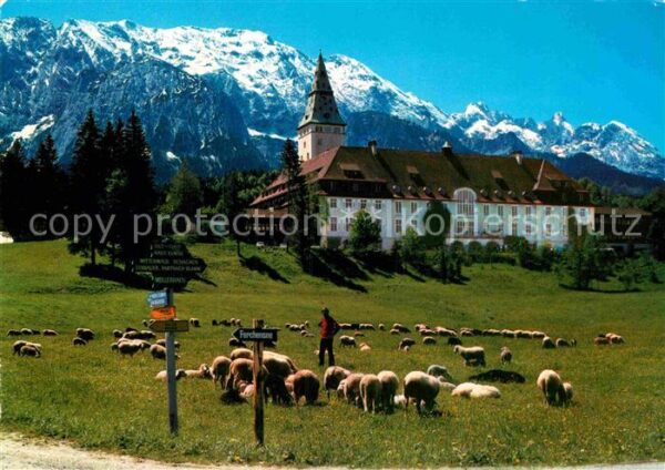 Kruen Schloss Elmau Wettersteingebirge