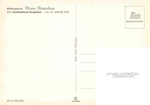 Waldfischbach-Burgalben Bildungshaus Maria Rosenberg – Bild 2