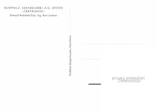 Speyer Rhein Kurpfalz Sektkellerei Sektklause – Bild 2