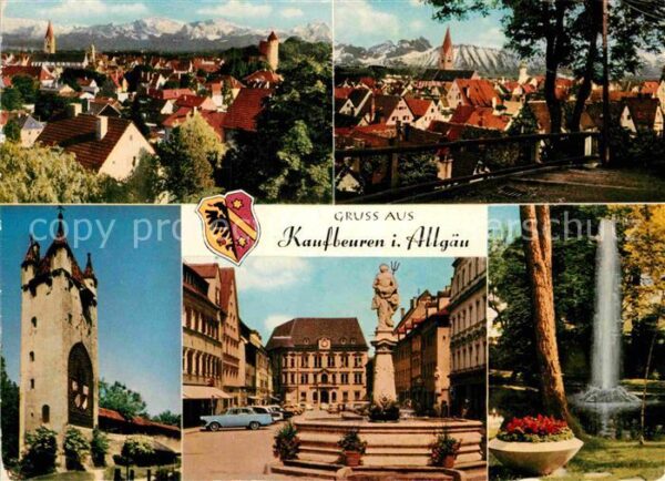 Kaufbeuren Stadttor Springbrunnen Brunnen Stadtans