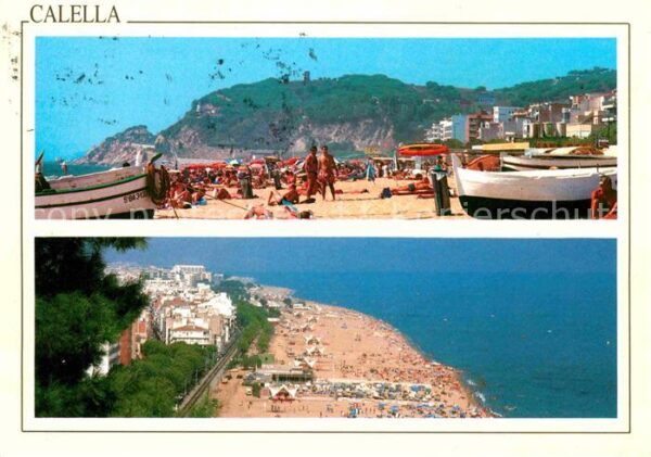Calella de Mar Fliegeraufnahme Strand