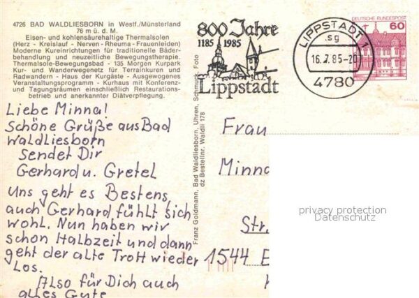 Bad Waldliesborn Stadtansichten Kurklinik – Bild 2