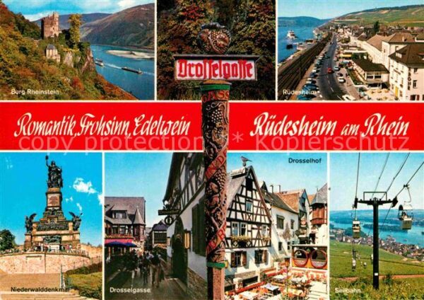 Ruedesheim Rhein Burg Rheinstein Rüdesheim Niederwaldden