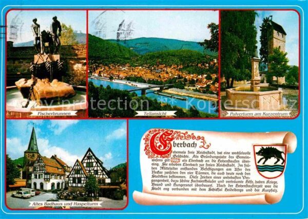 Eberbach Neckar Fischerbrunnen Pulverturm Kurzentrum Al