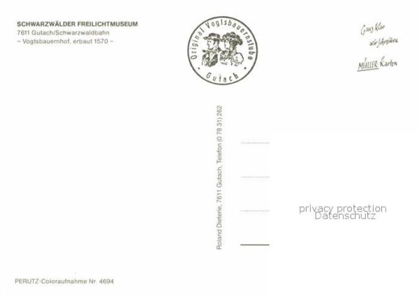 Gutach Schwarzwald Vogtsbauernhof Tracht – Bild 2