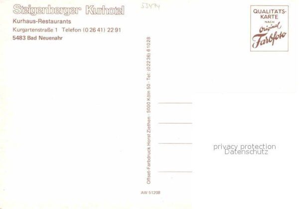 Bad Neuenahr-Ahrweiler Steigenberger Kurhotel – Bild 2