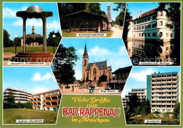 Bad Rappenau Wasserschloss-Rathaus Kurklinik Monopte