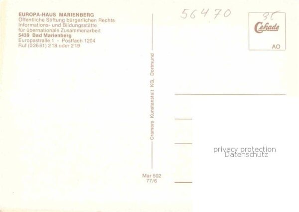 Bad Marienberg Europa-Haus – Bild 2