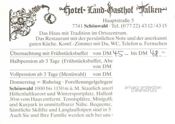 Schoenwald Schwarzwald Hotel-Landgasthof Falken – Bild 2