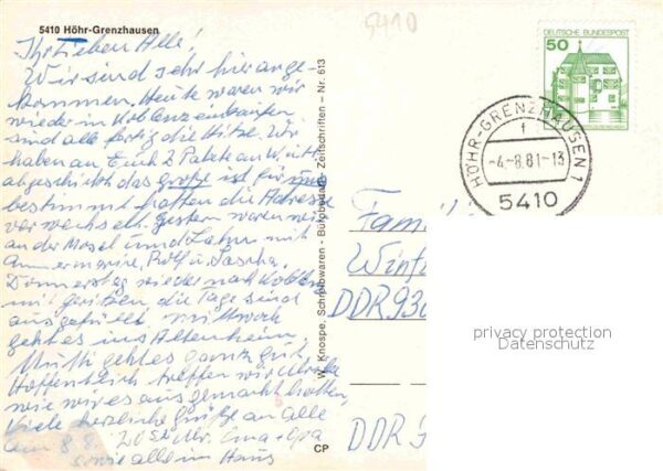 Hoehr-Grenzhausen Rathaus-Brunnen Keramik-Fachschule Alte – Bild 2