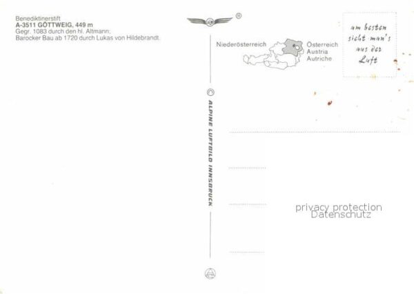 Stift Goettweig Fliegeraufnahme Benediktinerstift – Bild 2